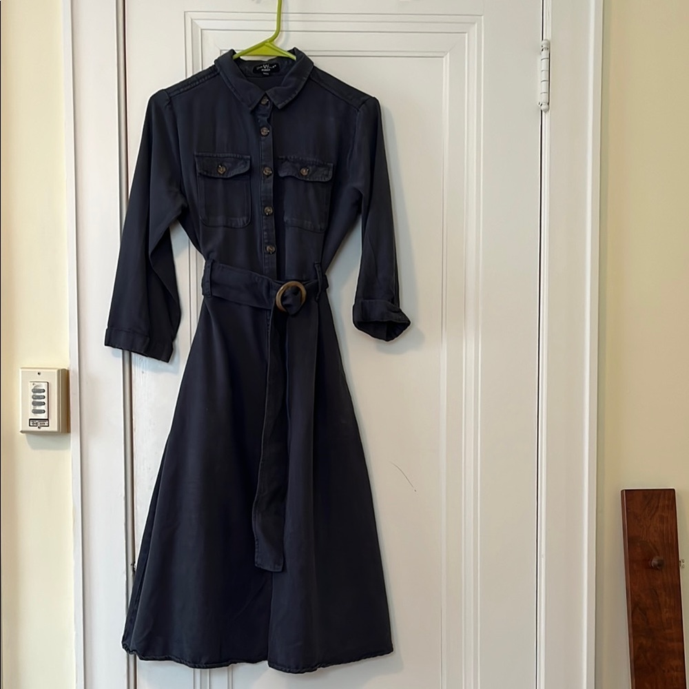 Dark grey 3/4 Sleeve Dress
